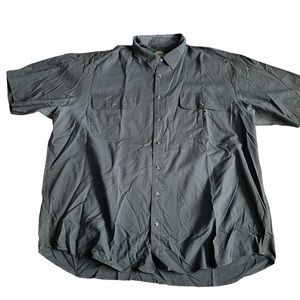 Cabelas 3XL Short Sleeve Button Up Olive Green